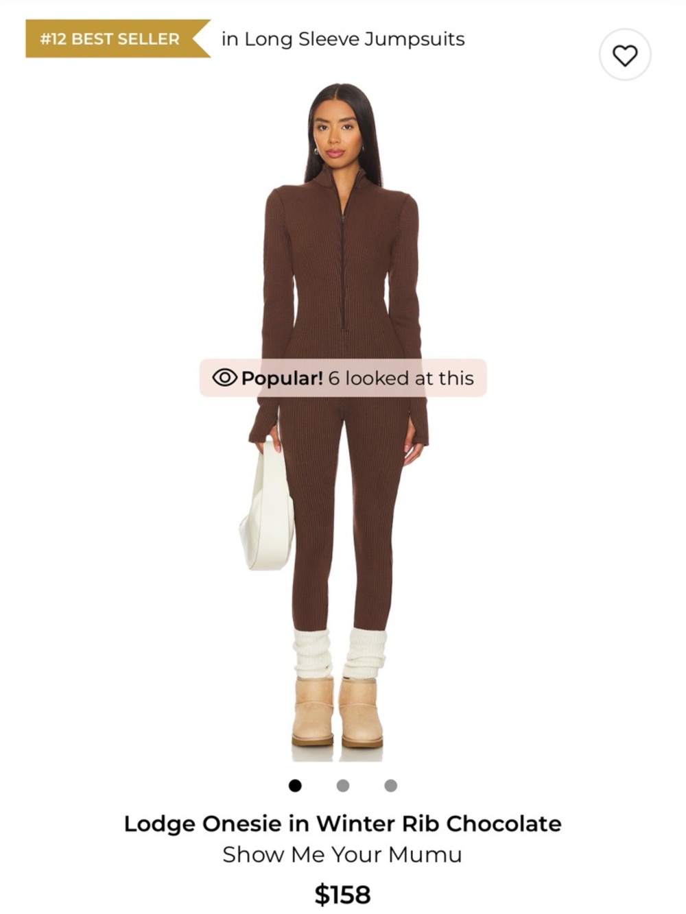 Show Me Your Mumu Rib-Knit Jumpsuit NWT